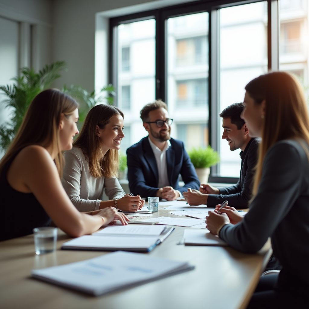 Teamarbeit bei Finanzkursen